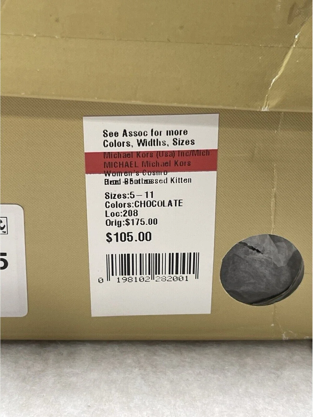 NIB Michael Kors Women's Brown / Chocolate Cosmo Kitten Heel Leather Booties 6.5